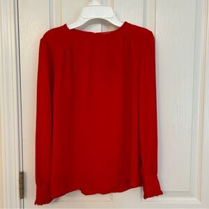 LOFT Red Blouse